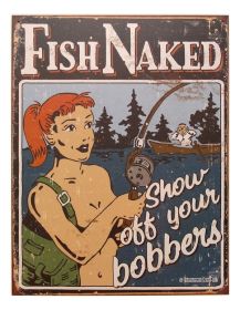 Tin Sign Fish Naked