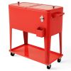 Outdoor Portable Rolling Party Cooler Cart