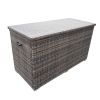 Direct Wicker Patio Brown Wicker Deck Box