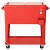 Outdoor Portable Rolling Party Cooler Cart