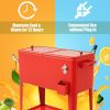 Outdoor Portable Rolling Party Cooler Cart