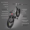 (Do Not Sell on Amazon) AOSTIRMOTOR 26" 750W Electric Bike Fat Tire 48V 15AH Removable Lithium Battery for Adults RT