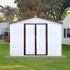 Metal 10ftx8ft Outdoor Storage Shed