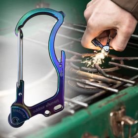 Firebiner: Fire-starting Multitool Carabiner (Color: Black Forest)