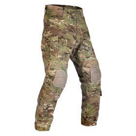 VOTAGOO G3 Combat Pants with Knee Pads Tactical Military Trousers Hunting Multicam Pants for Men Rip-Stop Airsoft Gear (Color: CP)